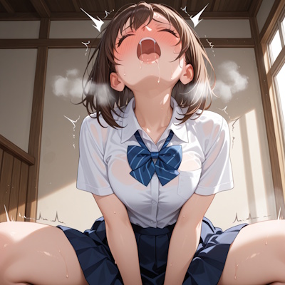 AIにイキ顔をブラッシュアップさせたもの２